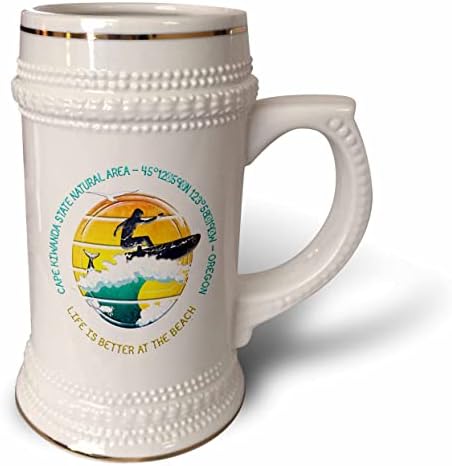 3. Американски плажове - природна зона на щата Кейп Киванда, Орегон. - чаша за стейна на 22 унция (stn-375536-1)