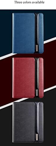 Мъжки кожен портфейл XSNYKGL джоб, Чанта за notepad Лаптоп с диагонал 13,3 инча, Безжична Зареждане, Държач за мобилен