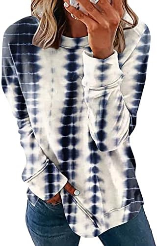 NOKMOPO / Дамски Есенни Модни Пуловери 2022, Женски Случайни Пуловер с дълъг ръкав и кръгло деколте и Модерен
