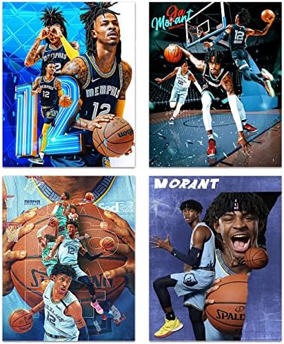Стенен художествени Плакати Джа Моранта, Щампи върху платно със звездите Баскетбол, Забавен Плакат Джа Моранта