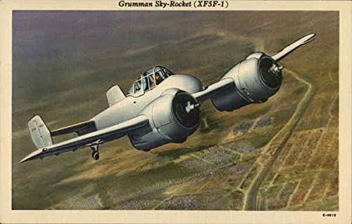 Военна Оригиналната Антични Картичка Grumman Sky-Rocket XF5F-1