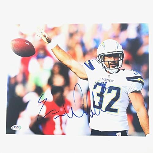 Ерик Уэддл подписа снимка 11x14 с автограф на PSA / DNA San Diego Chargers - Снимки NFL с автограф