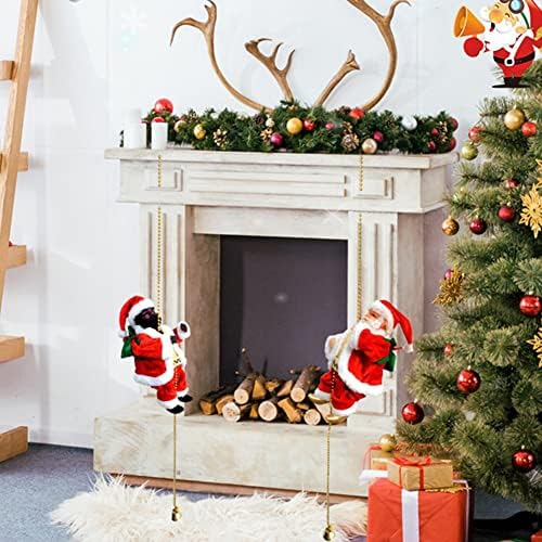 Музикалното Катерене Въже Дядо Коледа, Електрическа Подвесная Играчки, Коледна Украса за Вратата на вашия офис, Коледна украса