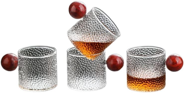 Lemail перука 150 мл малка стъклена чаена чаша кунг-фу чай набор от 6 теми с модел под формата на чук и дръжка