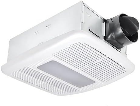 Delta BreezSignature RAD80LED 80 CFM Вентилатор За Баня LED Лампа с Регулируема Яркост с Нагревател