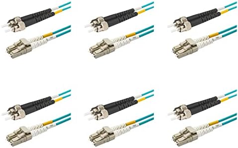 SpeedyFiberTX - 4 групи от 5-Метровия Multimode Двухшпиндельного Оптичен свързващ кабел OM3 ST-LC, Оптични влакна