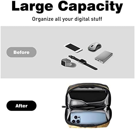 Органайзер за електроника, чанта за тоалетни принадлежности, органайзер за зарядни устройства, организатор за кабели за пътуване,