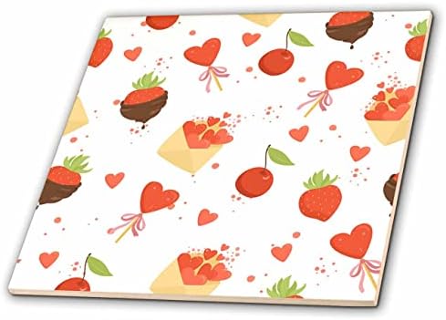3. Начертайте прекрасно изображение на ягоди в шоколад и сърца - плочки (ct-372137-7)