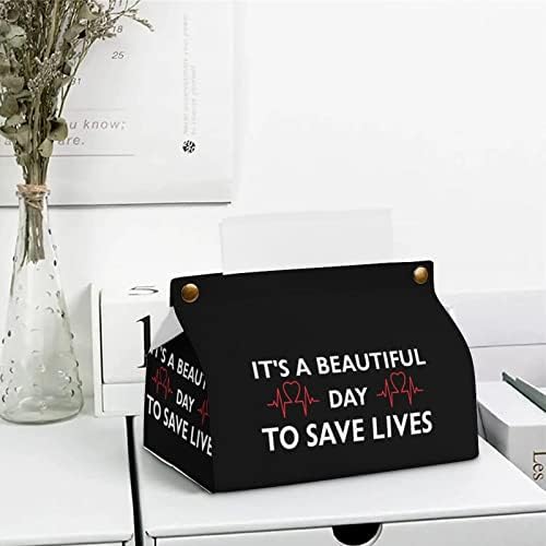 Това е един Прекрасен ден за спасяване на човешки Животи Кутия за Салфетки Притежателя на Кутията Организатор на Хартиена Опаковка