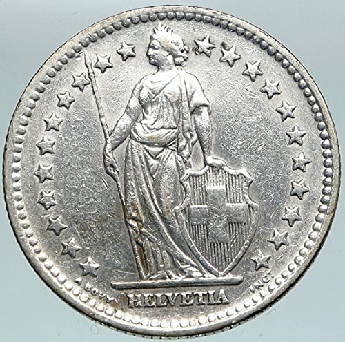 1963 CH 1963 ШВЕЙЦАРИЯ - една СРЕБЪРНА монета в 2 франка ГЕЛЬВЕЦИЯ 2 франка Добра несертифицированная
