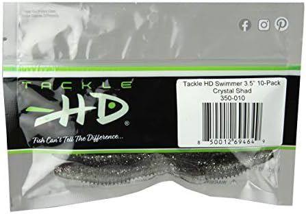 Риболовна стръв Tackle HD 10 в опаковка, 3,5-Инчовата Мека Пластмаса Стръв с Лопастным опашка, Примамка за