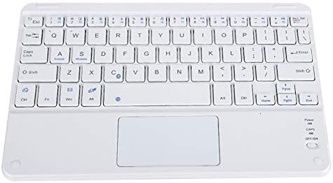 ASHATA Bluetooth Клавиатура с тачпадом, Преносима Безжична Клавиатура с тачпадом, Дизайн ножица, 9 инча, Ультратонкая