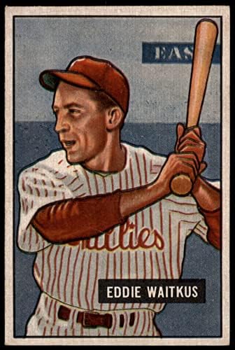 1951 Боуман 28 Еди Уэйткус Филаделфия Филис (Бейзболна картичка) EX/MT Phillies
