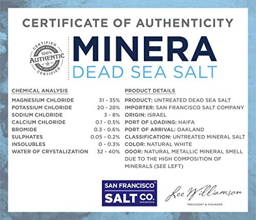 Сол от Мъртво море Minera - 15 килограма. (Брой 3 х 5 килограма. Чували) Дребни Зърна