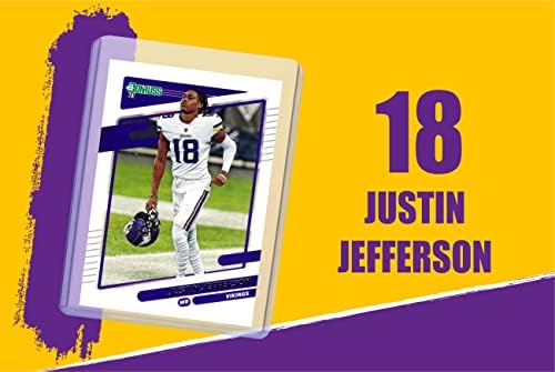 Джъстин Джеферсън (5) Футболни картички Minnesota Vikings LSU В набирането на премията