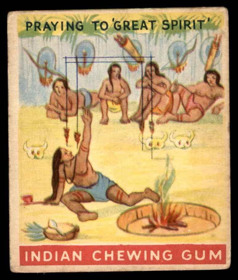 1933 Индийски дъвки Goudey # 96, моли Великия Дух (пощенска Картичка) VG