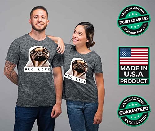 Гореща Задник Тениски Мъжки Пародия На Живот Мопс Тениска Забавен Любител На Кучета Риза