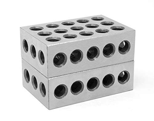 WEN 10423 Прецизна блокове Precision 123 с втвърдяване от стомана с размери 3 x 2 x 1 инч, два комплекта и фехтовални лампи