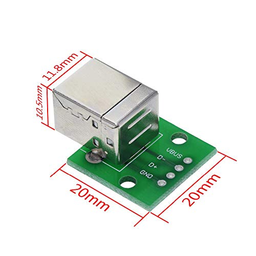 DAOKI 10 бр. Штекерный конектор DIY/Mini Micro USB за DIP-адаптер 2.54 мм 5pin Конектор-конектор Тип B USB2.0 Женски Конвертор на печатни платки USB 3.0