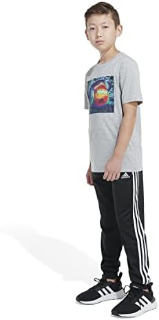 Тениска с футболния модел за момчета адидас с къс ръкав и заключване
