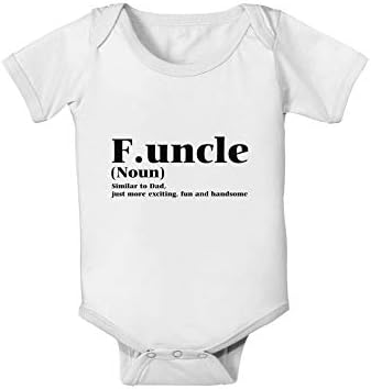 TOOLOUD Funcle - Боди, гащеризон Забавни Uncle Baby Гащеризон