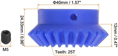 Конуса обратно HARFINGTON 2.0 с модул 25 на зъбите и на вътрешния отвор 16 мм, пластмасов конус е обратно с шпоночным пазом