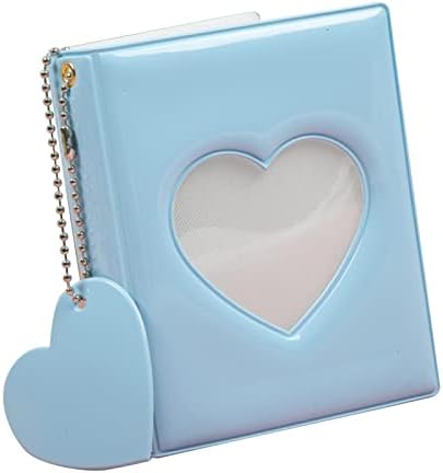 Джобен Фото албум, Мини-Фотоалбум с Куха Капак във формата на Сърце за билети (син)