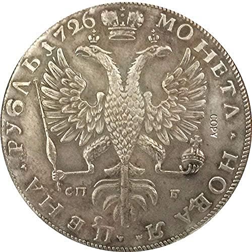 Монета на Повикване 1726 Екатерина I Русия Монети Копие Копирни колекция Подаръци Колекция от монети
