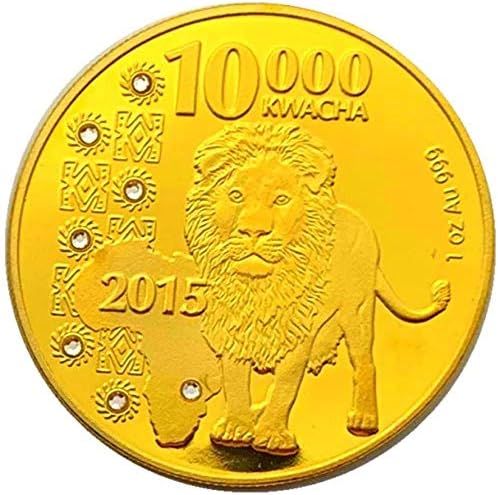 Африканският Леопард Животно Златна Възпоменателна Монета са подбрани Монета Лъв, Слон Ремесленная Монета, Монета Диамантена
