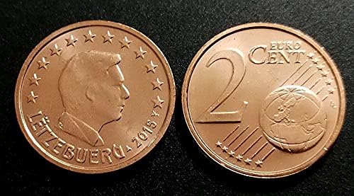 [Европа] Люксембург 2015 2 Европейска монета Чуждестранна Колекция от монети Възпоменателна монета