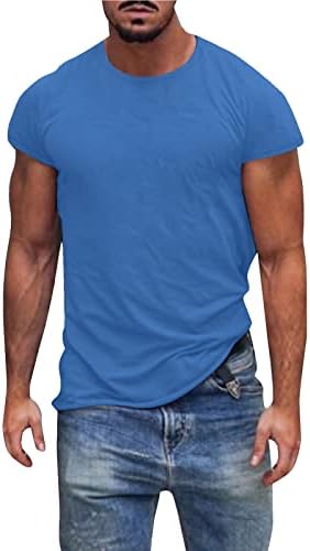 XXBR Мъжки солдатская тениска с къс ръкав, Потници за мъже, летни обикновена памучни тениски, спортна тениска