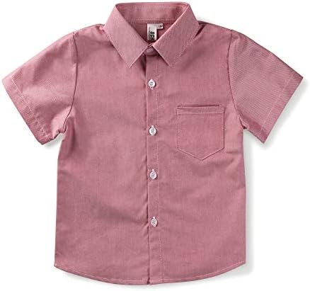 OCHENTA/ Ризи с копчета за мъже и момчета, Оксфорд Риза с Къс Ръкав За малки Деца и Големи Деца, Лятна Ежедневни Облекла