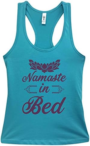 Забавни Дамски Потници За практикуване на йога - Намасте In Bed, Бутик за ризи Royaltee