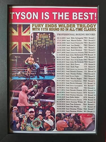 Спортни щампи Великобритания Тайсън Fury спечели Деонтея торнтън уайлдър 3 - световен Шампион в стил Fury - 2021