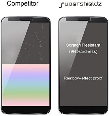 (2 опаковки) Supershieldz е Предназначен за Motorola (Moto E4 Plus) Защитен слой от закалено стъкло, 0,33 мм, срещу