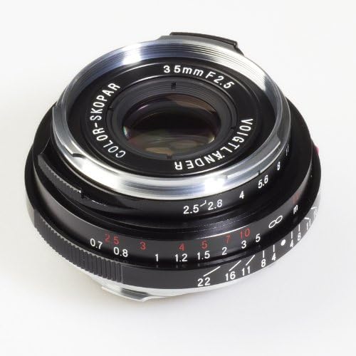 Широкоъгълен обектив с ръчно фокусиране Voigtlander Color-Skopar Pan 35mm f/2.5 - Черен