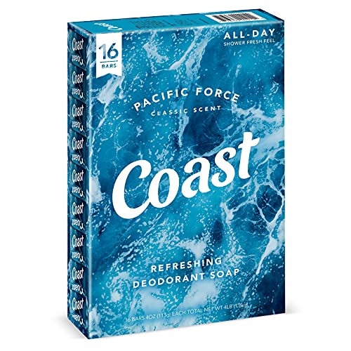 Шоколад сапун-Дезодорант Coast Освежаващо - 8 Блокчета - Гъста Плътна пяна за Придава на тялото Усещане за Чистота и Прилив