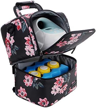 Чанта за молокоотсоса V-COOOL, Раница, Чанта-хладилник и Влага Двупластова чанта за Обяд, за Работещи майки (Лилаво)