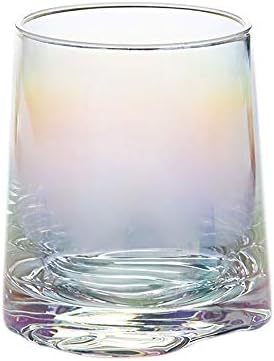 Чаша за Уиски, Цветна Стъклена Чаша, Пулсации на водата, Гъст Дъно, Кристалната Чаша, Чаша за Пиене, Чаша за сок,