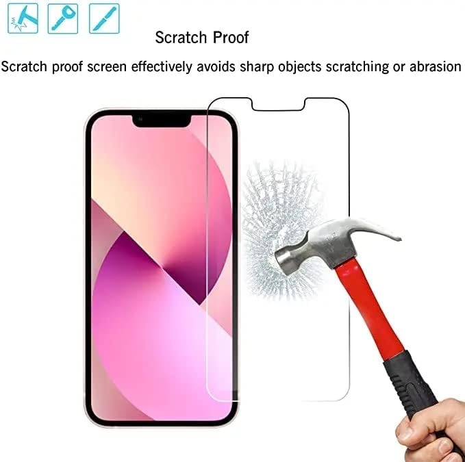 [Glass Tech] Защитно фолио за екран от закалено стъкло на iPhone 3-Pack с лесен монтажна рамка всички видове (iPhone 12 Pro Max)