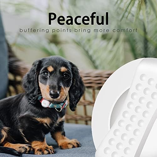 Титуляр яка за кучета Airtag (2 опаковки) с буферными точки, Водоустойчив калъф за яката за домашни любимци за