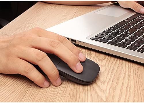 JinKeHong Bluetooth Arc Touch Mouse, Сгъваема Електродъгово Безжична мишка с Невидим скрол колело, дизайн ляв и Десен бутони и режима Тихо, Ергономична, за дома, офиса, при пътуване