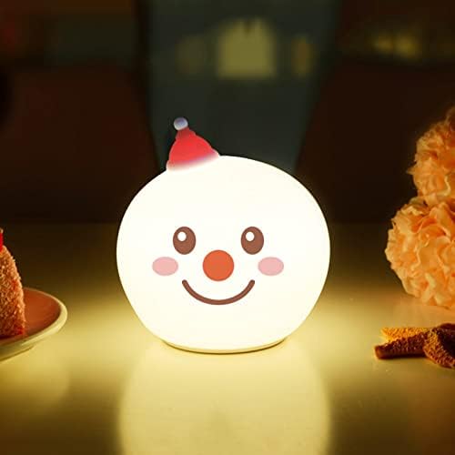 DBYLXMN лека нощ Снежен човек Спалня Мини LED Коледен Детски Лампа Украса Led Лампа Сладък Коледен Орнамент