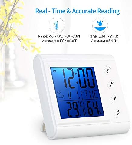 RENSLAT LCD Дигитален Термометър-Влагомер за стая, Измеряющий Стайна температура, машина за висока точност Термометър
