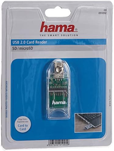 Четец на карти с памет Hama | 8 in1 SD/microSD с Директно свързване USB 2.0