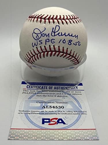Дон Ларсен е Идеална игра WSPG 10-8-56 С автограф OMLB Baseball PSA DNA *30 бейзболни топки с автографи