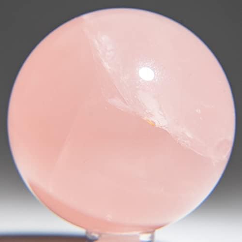 Обхват от полиран розов кварц Astro Gallery of скъпоценни Камъни от Мадагаскар (1,25 инча, 110 грама) - RQ-S64