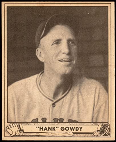 1940 Игра топката # 82 Ханк Гоуди Синсинати Редс (Бейзболна карта) в Ню Йорк Редс