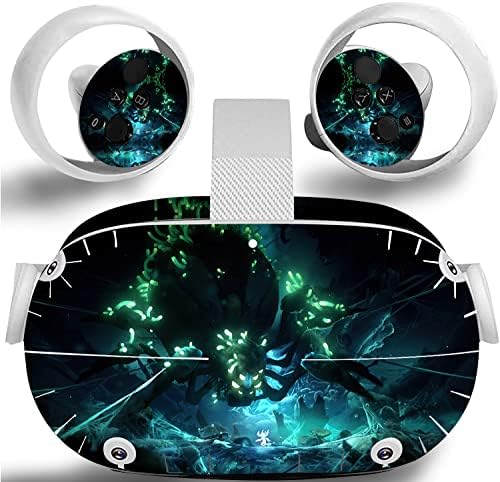 Светът на Фантазиите - виртуална Обвивка слушалки и контролер Oculus Quest 2, Vinyl Стикер-Винетка за виртуална
