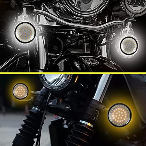 KOLEMO 2 1157 Предните И Задните Мигачи LED Светлини С Дымчатой капак на обектива са Съвместими С за Touring Dyna Sportster
